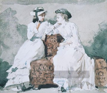  realismus - Zwei Damen Realismus Maler Winslow Homer